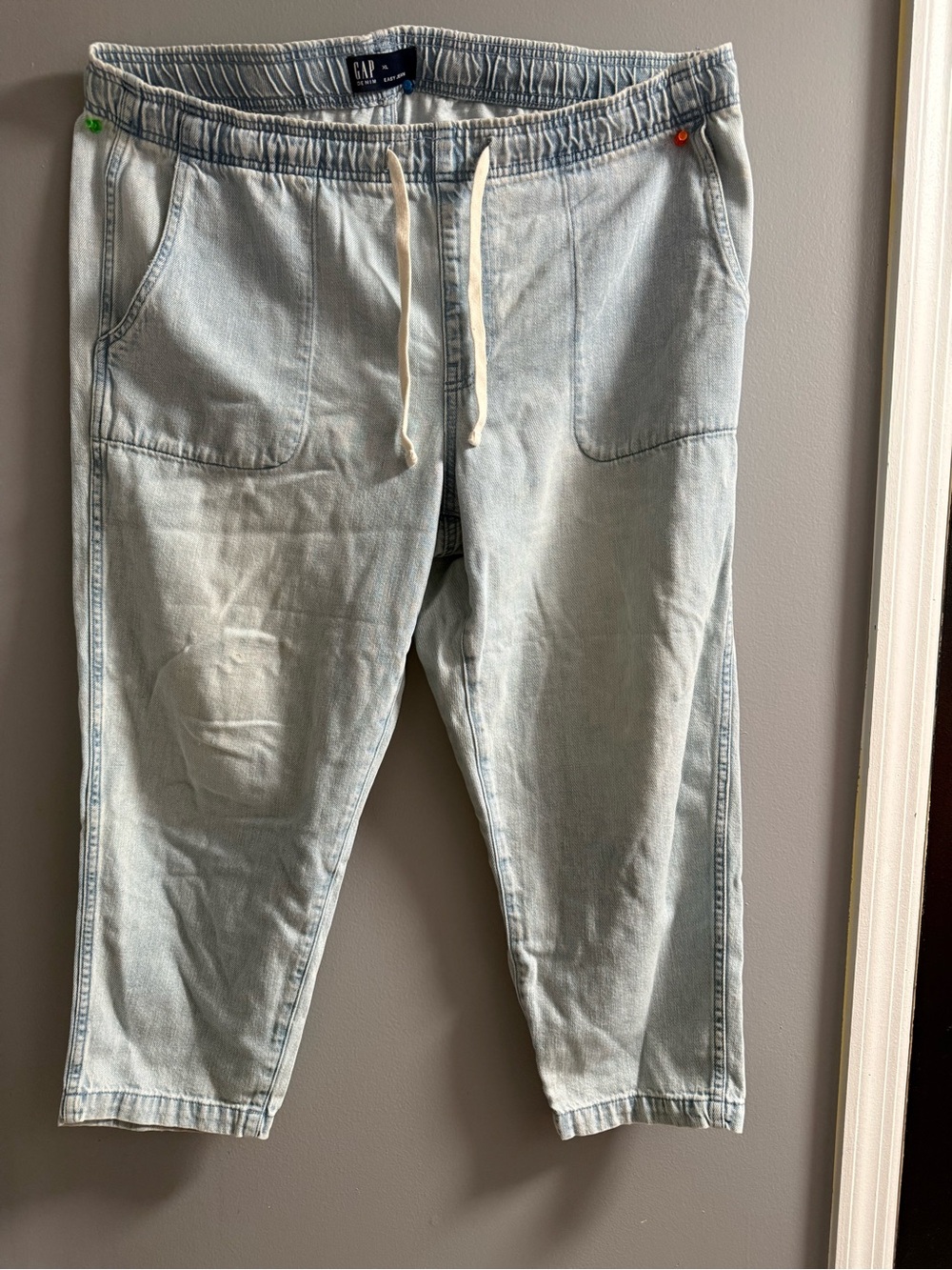 GAP Light Blue Relaxed Drawstring Jeans